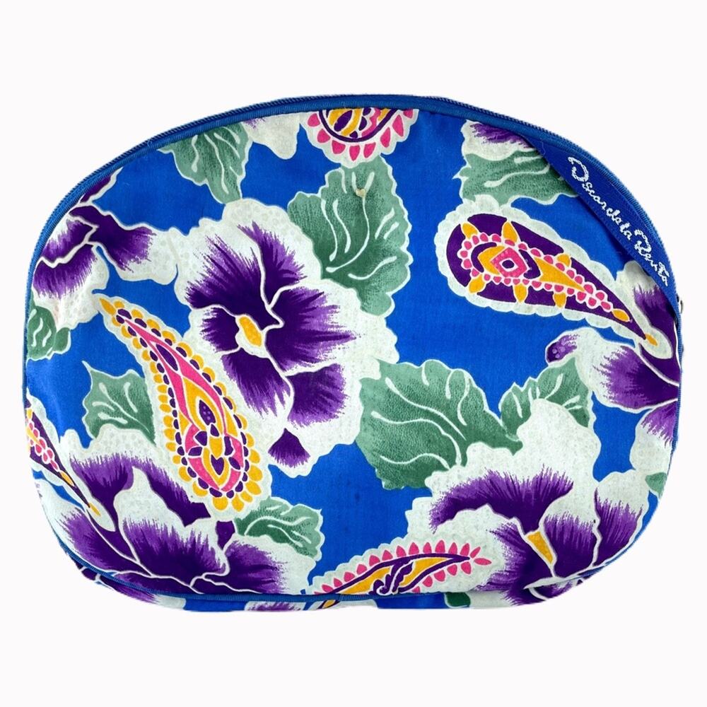 Vintage 80s Oscar de la Renta Cosmetics Bag